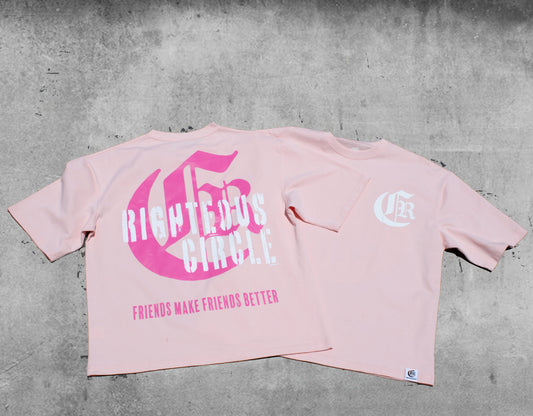 Pink Heavyweight “RC Logo” Tee